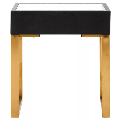 Noosa & Co. Living Cardoba 1 Drawer Faux Shagreen Side Table House of Isabella UK