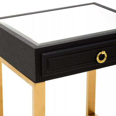 Noosa & Co. Living Cardoba 1 Drawer Faux Shagreen Side Table House of Isabella UK