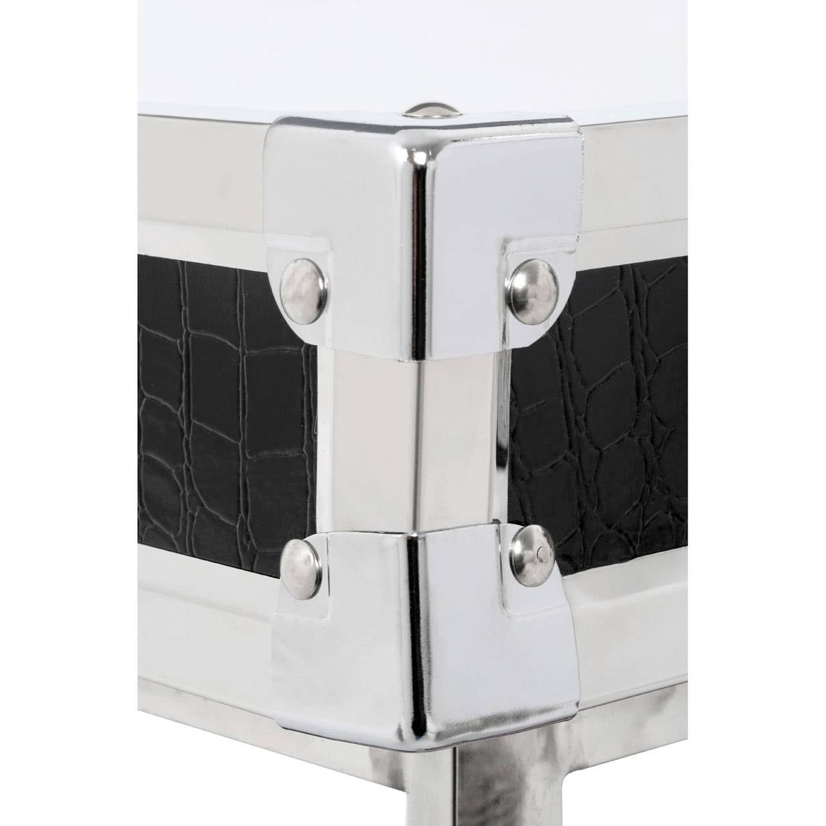 Carla Crocodile Leather Effect Coffee Table.