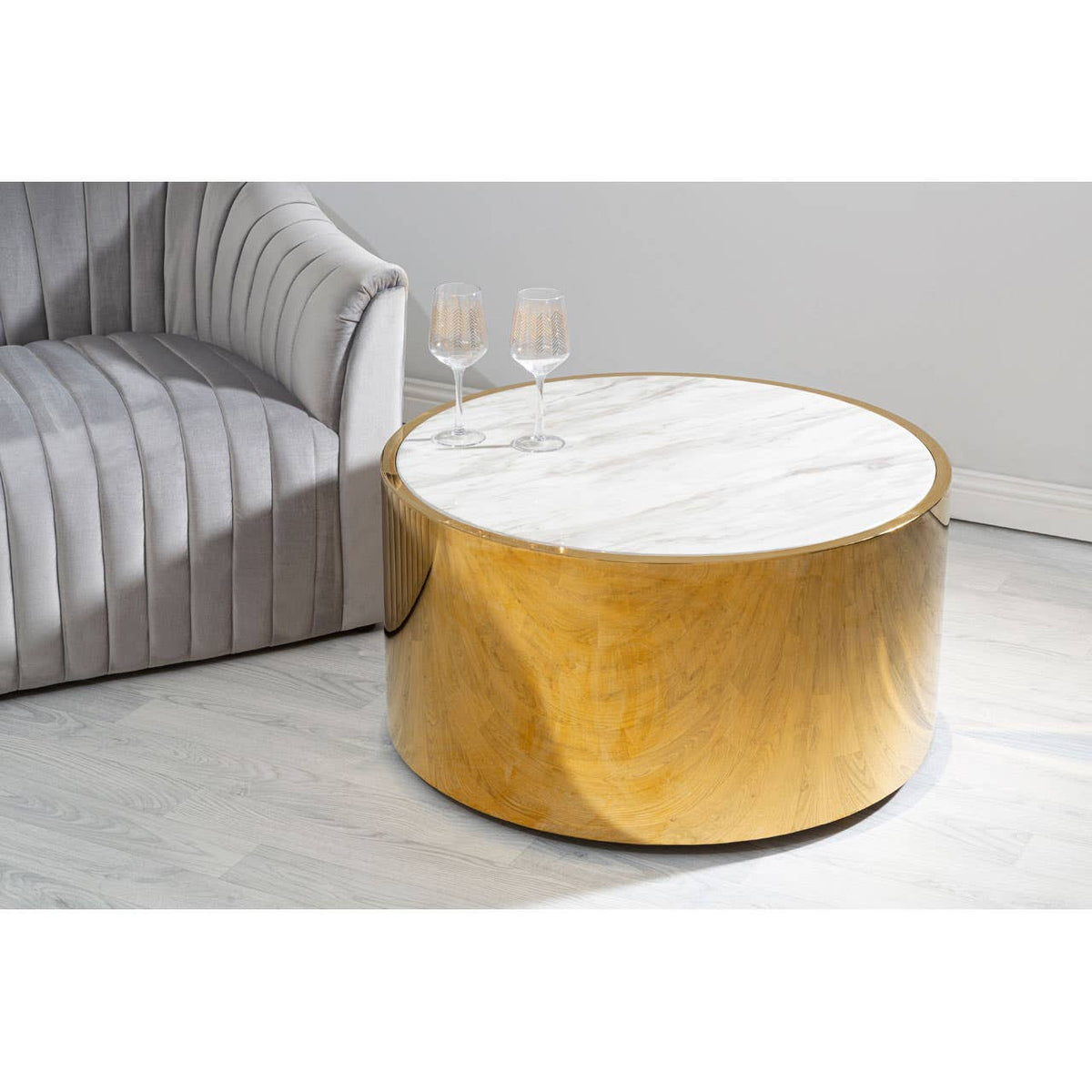 Carlox Round Coffee Table.