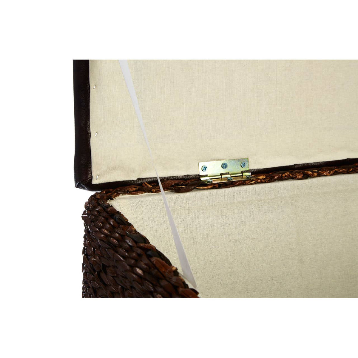 Cattail Leaf Ottoman Storage - Set Of 2.