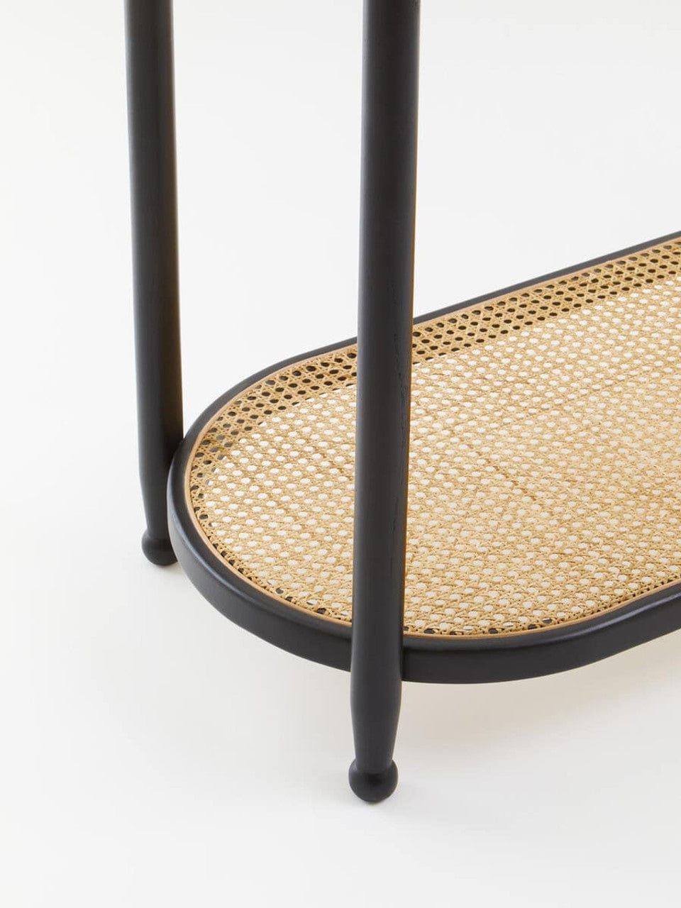 Noosa & Co. Living Cebu Rattan and Glass 2 Tier Console Table House of Isabella UK