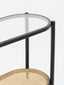 Noosa & Co. Living Cebu Rattan and Glass 2 Tier Console Table House of Isabella UK