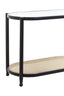 Noosa & Co. Living Cebu Rattan and Glass 2 Tier Console Table House of Isabella UK