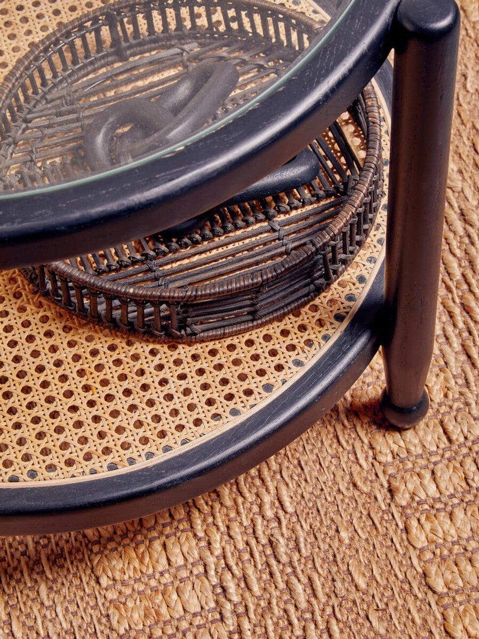 Noosa & Co. Living Cebu Rattan and Glass Coffee Table House of Isabella UK