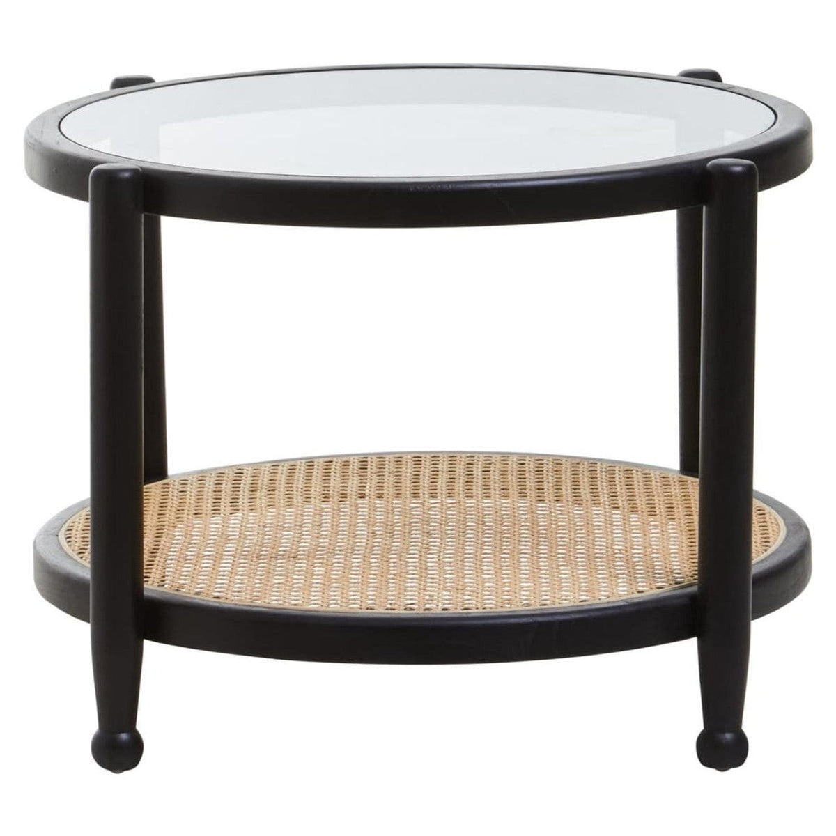 Noosa & Co. Living Cebu Rattan and Glass Coffee Table House of Isabella UK