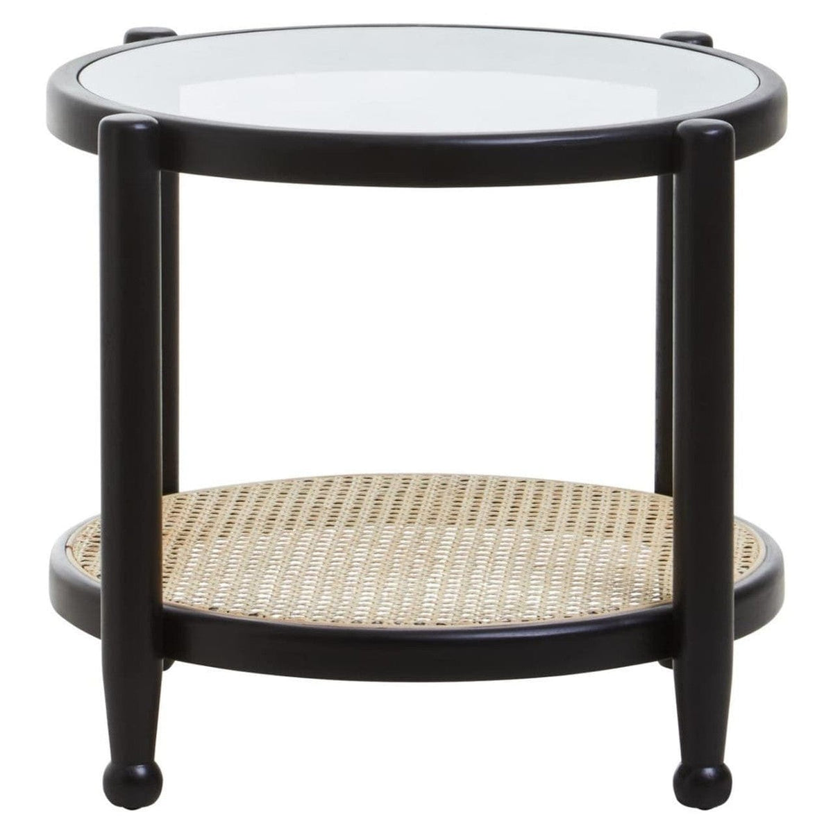 Noosa & Co. Living Cebu Rattan and Glass Side Table House of Isabella UK