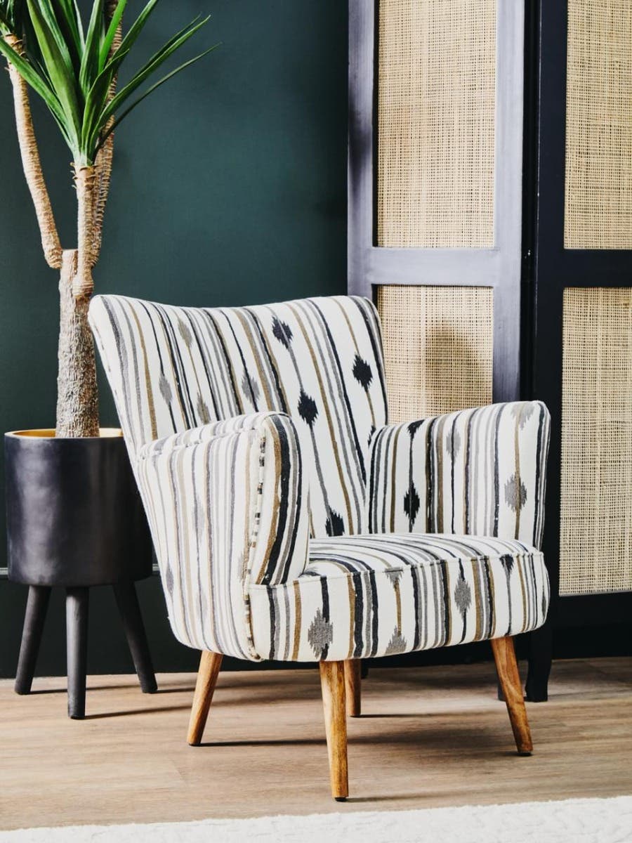 Noosa & Co. Living Cefena Armchair With Flared Arms House of Isabella UK