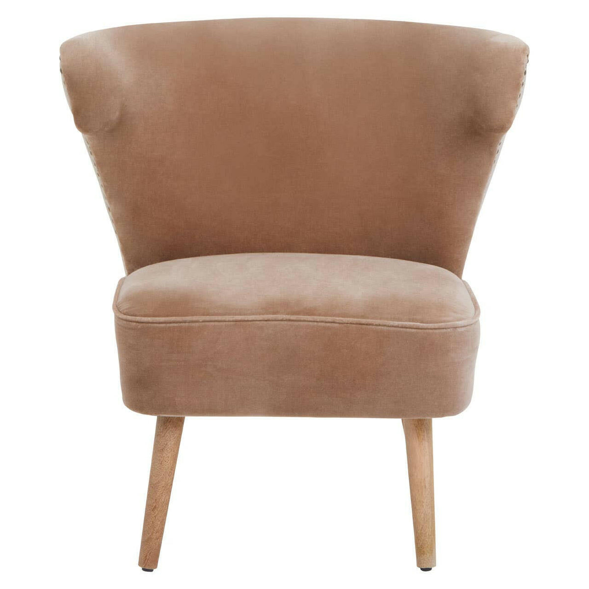 Cefena Brown Linen Chair.
