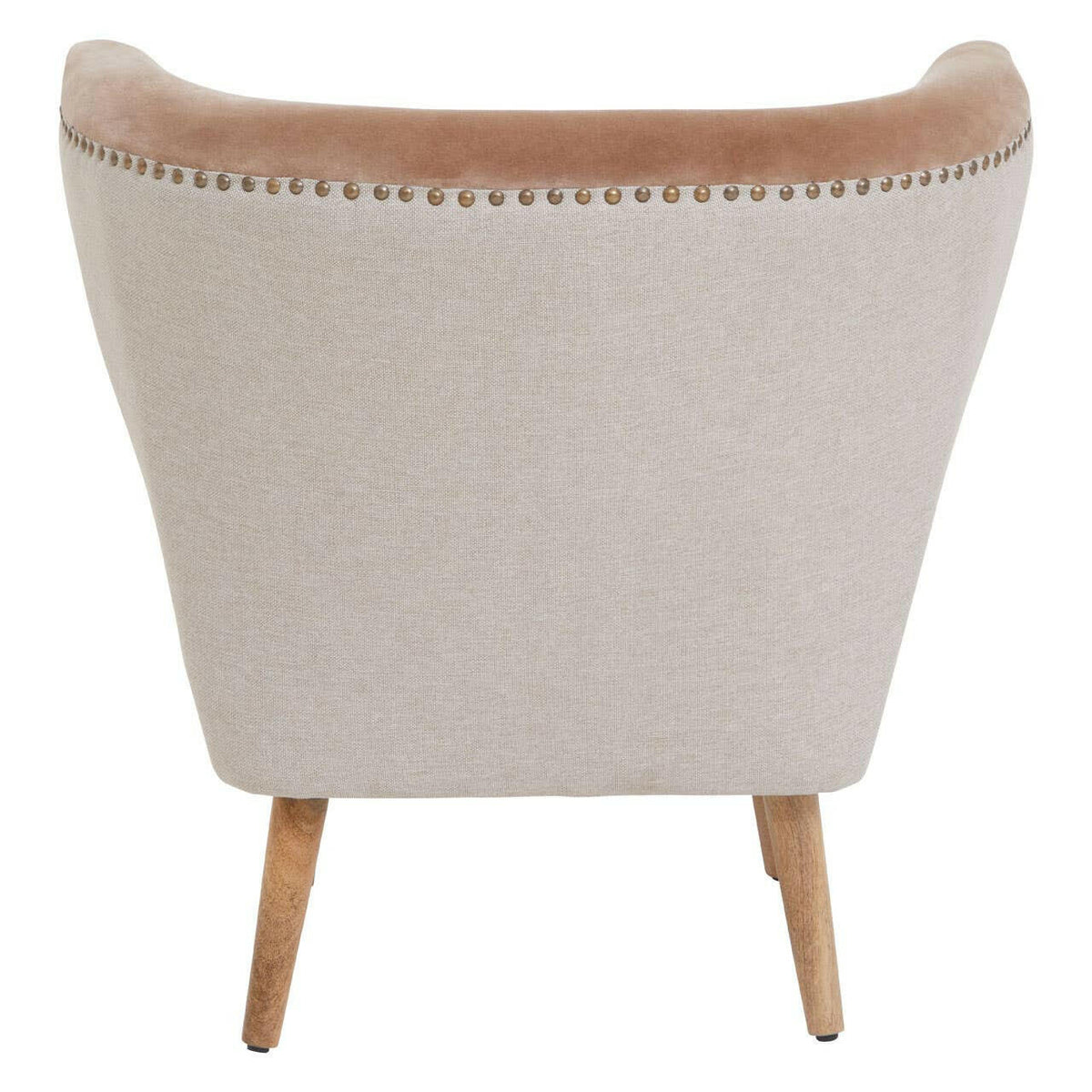 Cefena Brown Linen Chair.