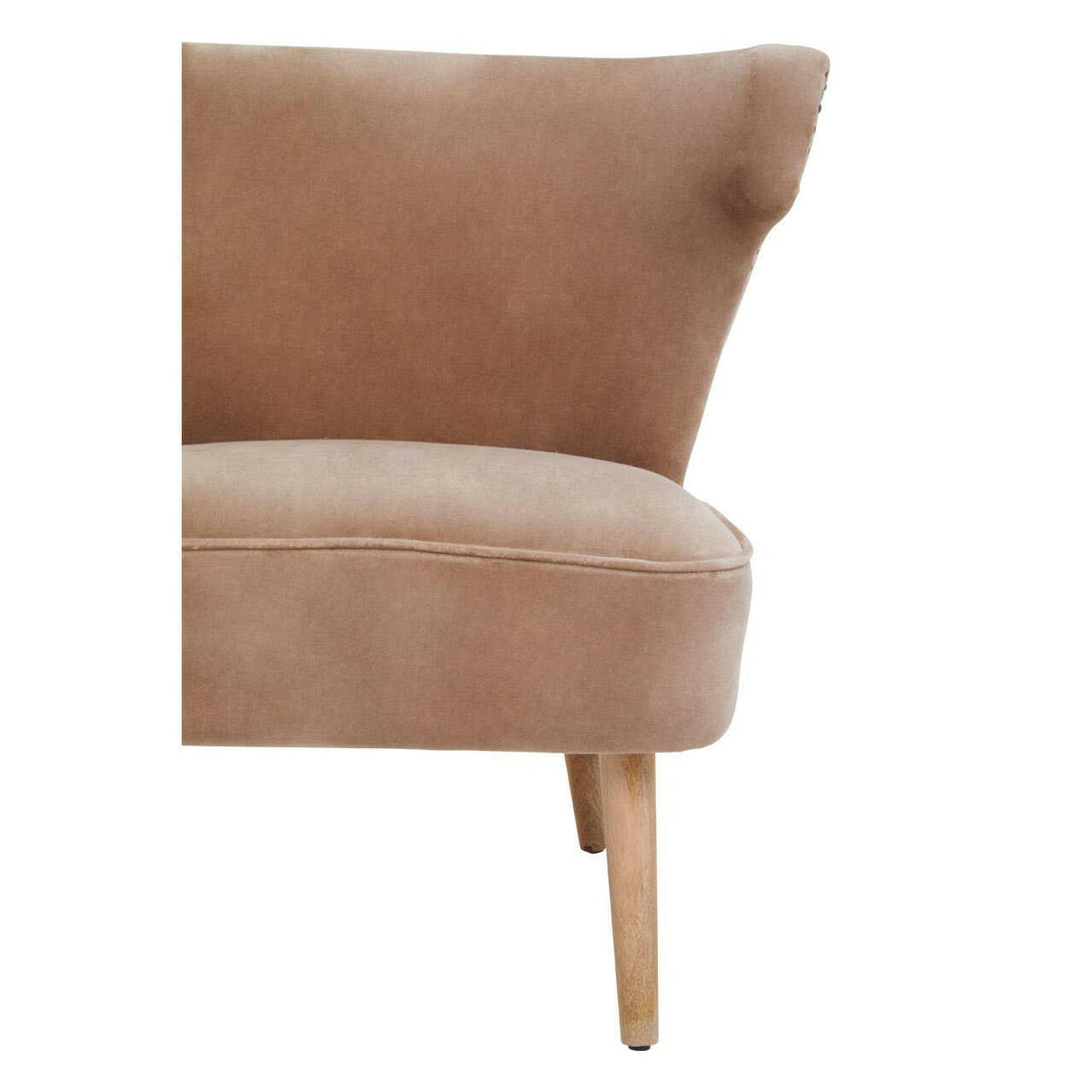 Cefena Brown Linen Chair.