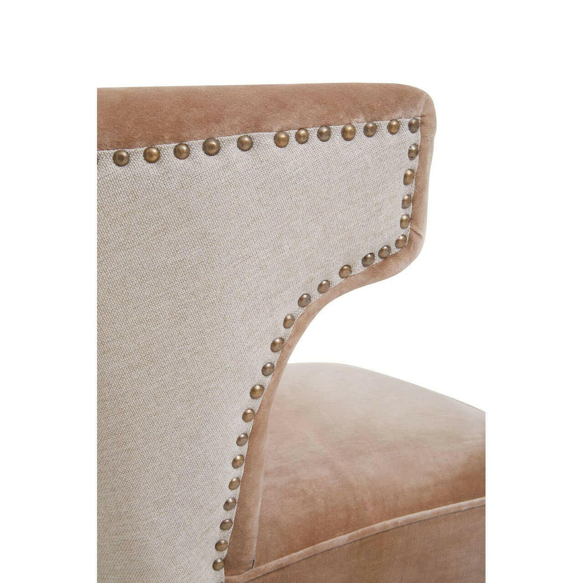 Cefena Brown Linen Chair.
