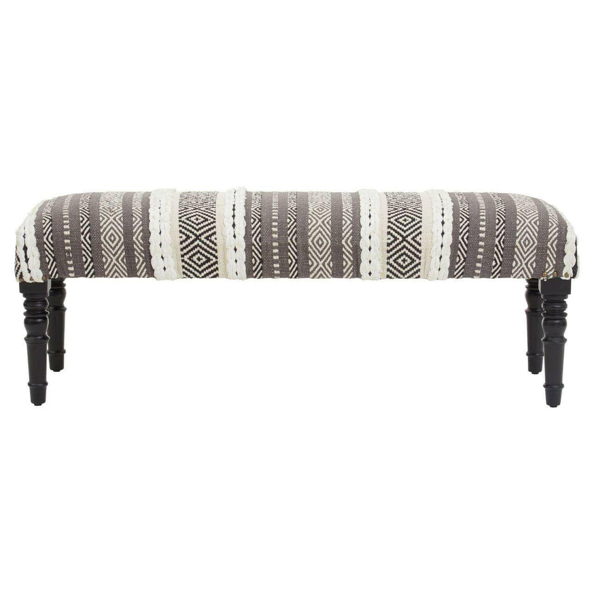 Cefena Grey And White Bench.