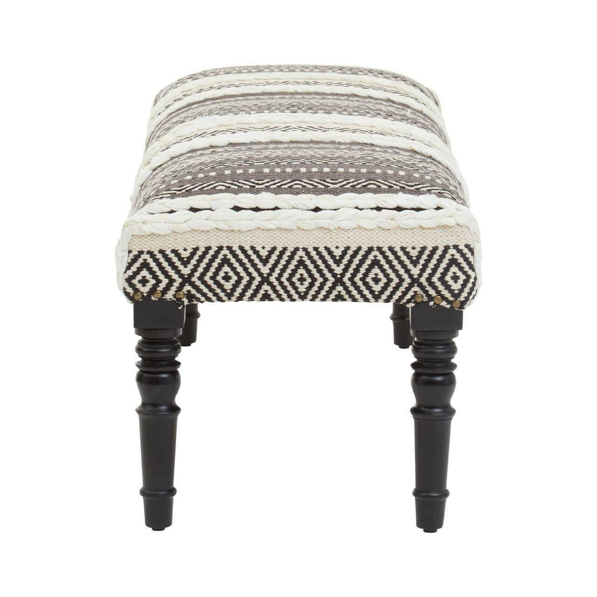 Cefena Grey And White Bench.