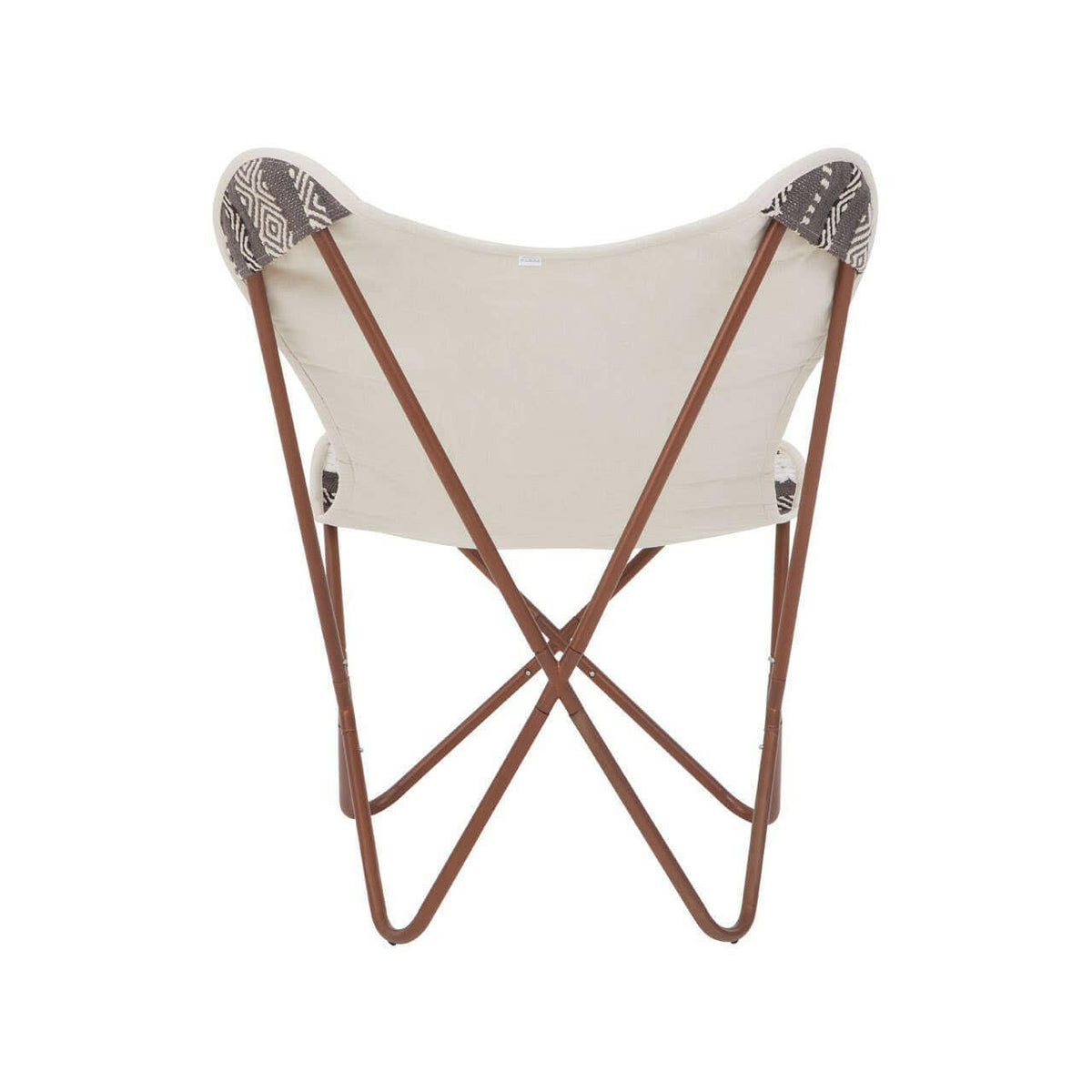 Cefena Grey And White Butterfly Chair.