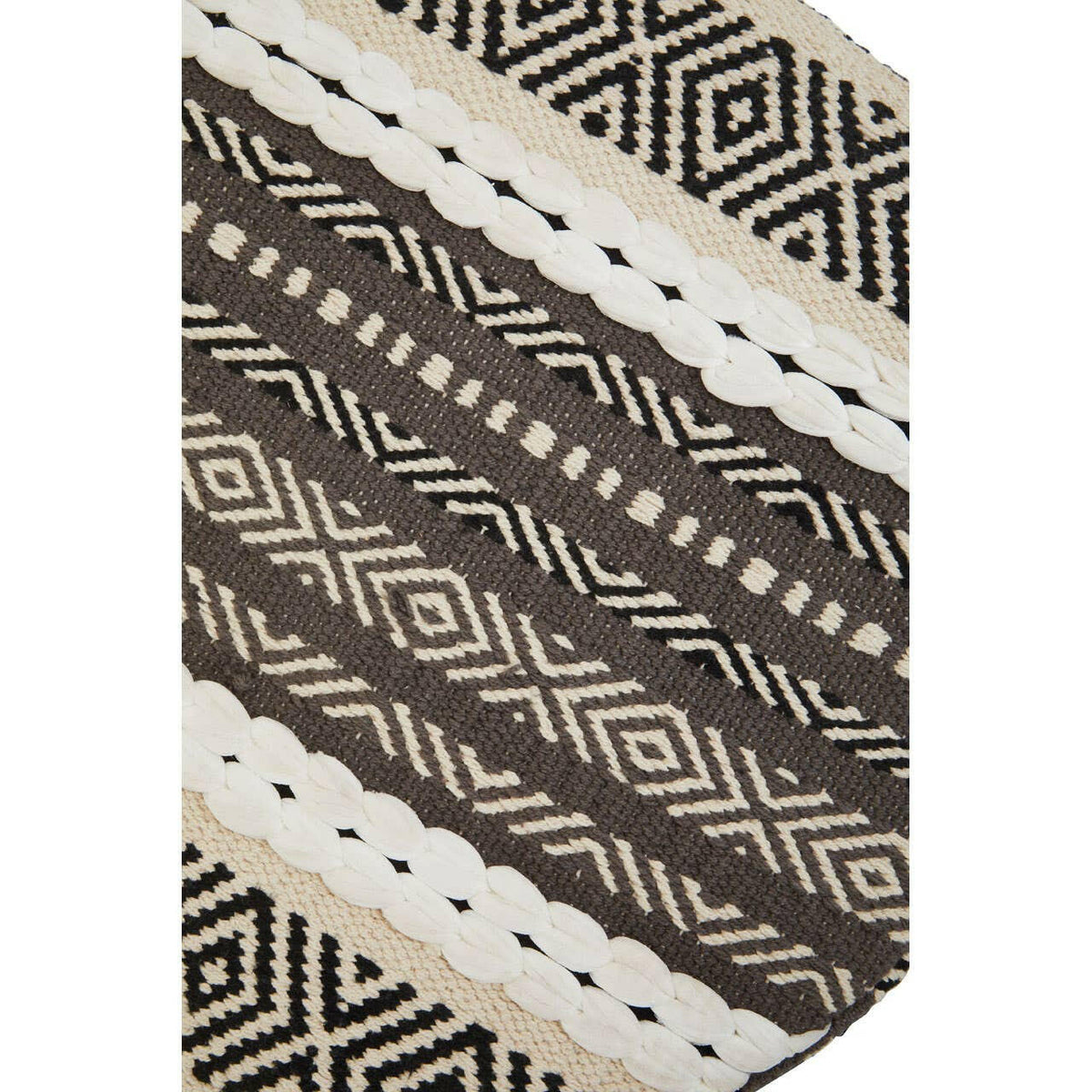 Cefena Grey And White Stool.