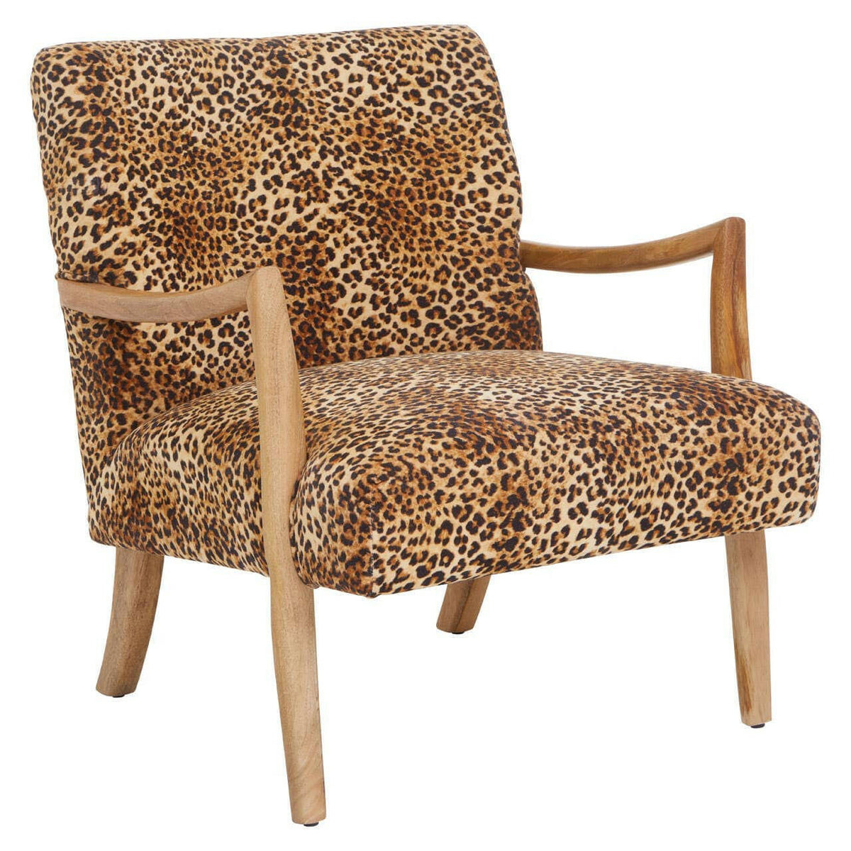 Cefena Leopard Print Chair.