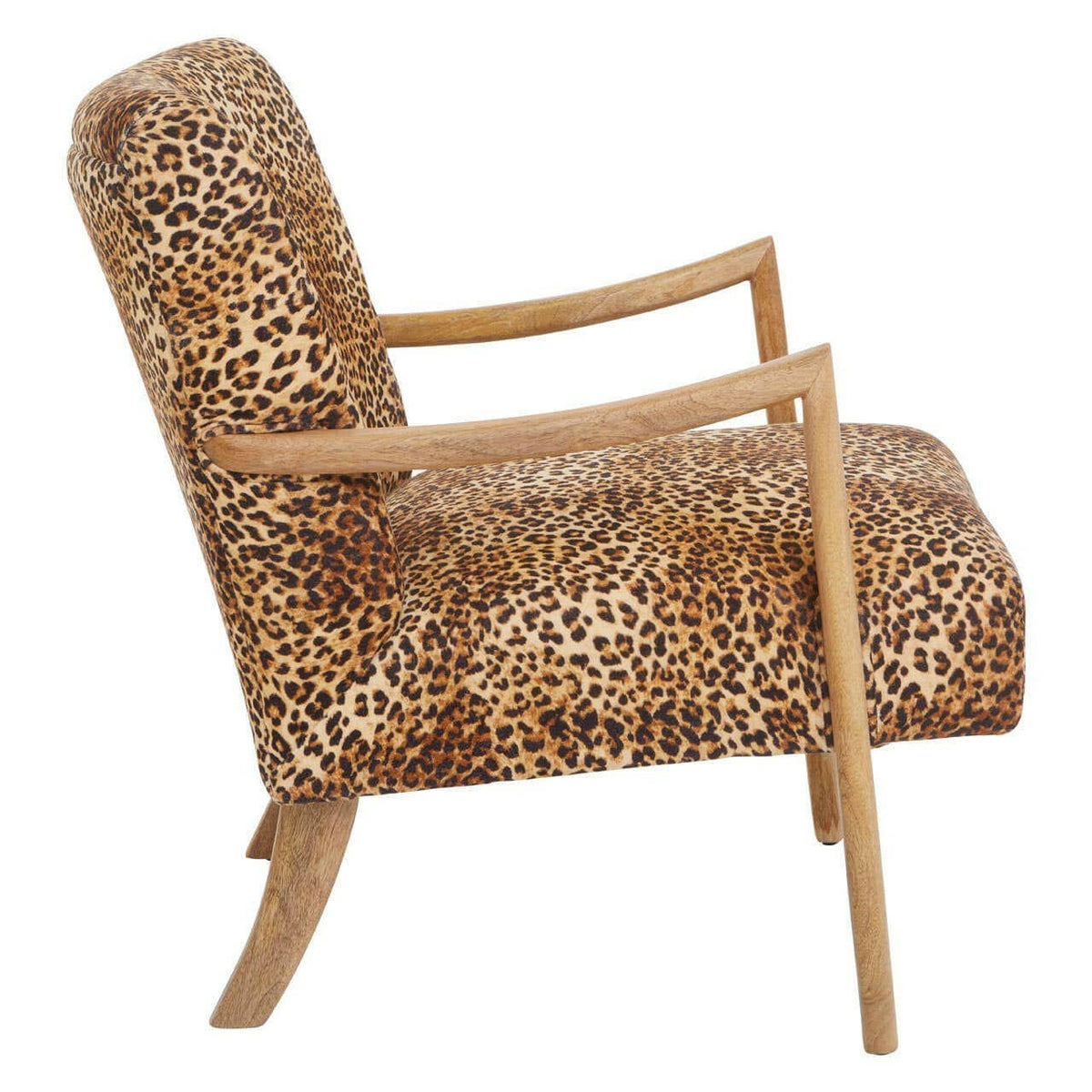 Cefena Leopard Print Chair.