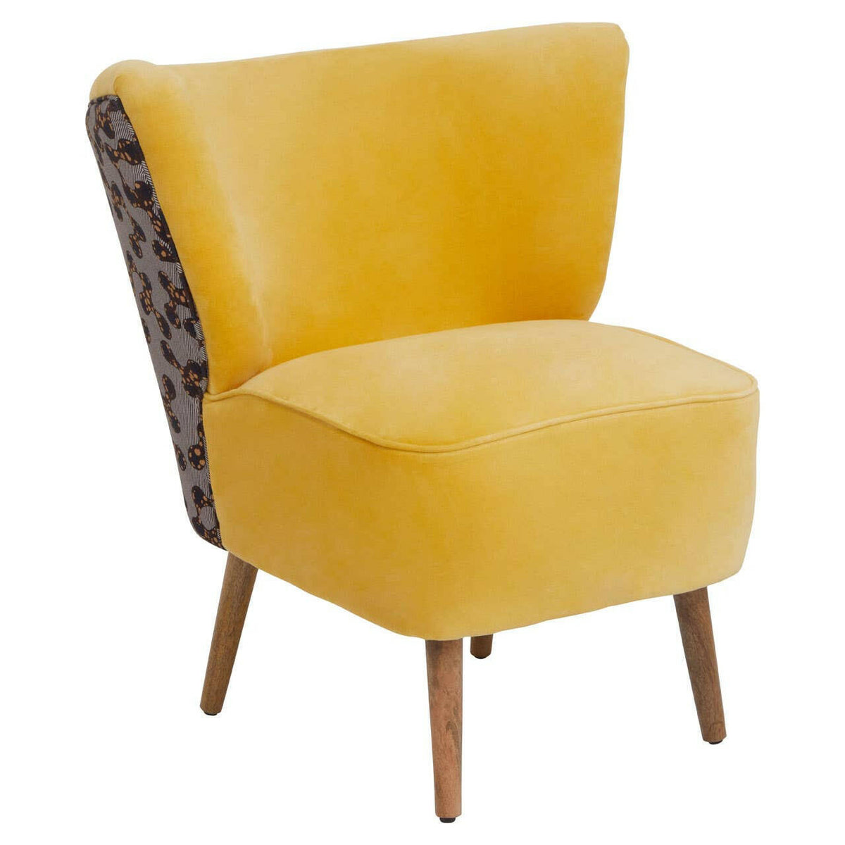 Cefena Yellow Print Chair.