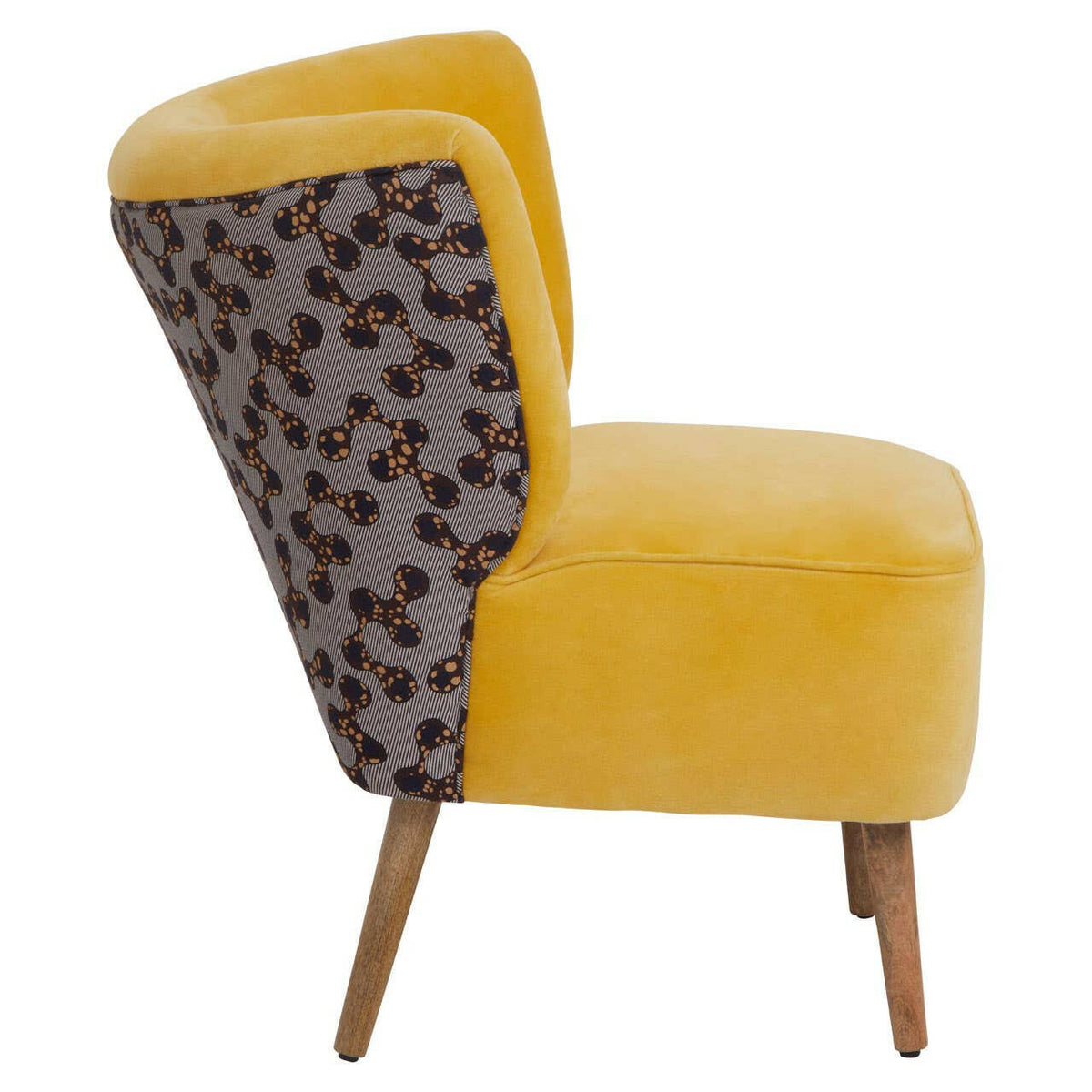 Cefena Yellow Print Chair.