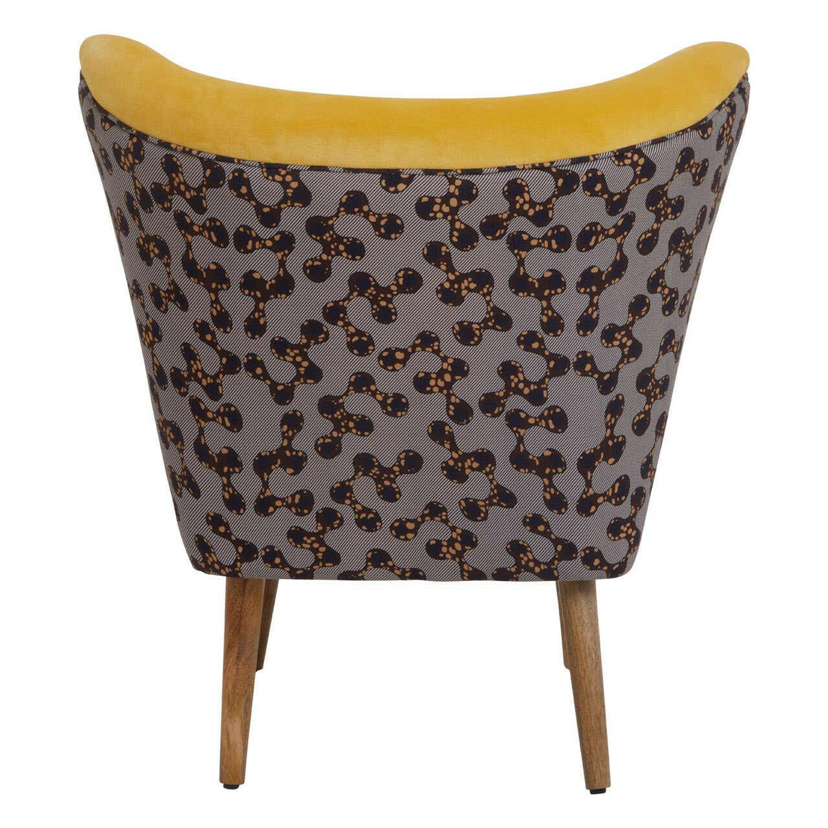 Cefena Yellow Print Chair.