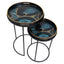 Noosa & Co. Living Celina Set Of 2 Nesting Tables with Agate Effect House of Isabella UK