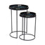 Noosa & Co. Living Celina Set Of 2 Nesting Tables with Agate Effect House of Isabella UK