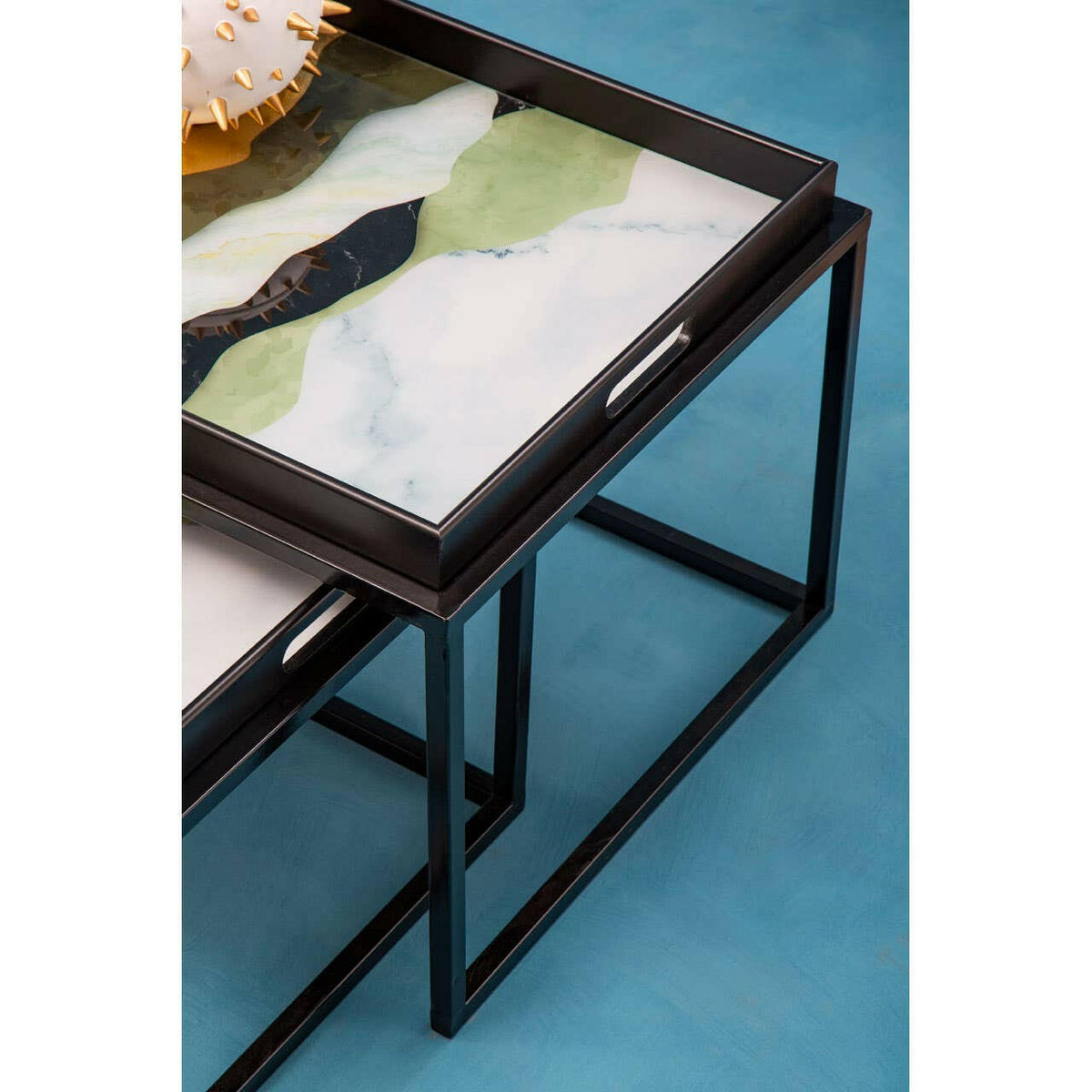 Celina Set Of Two Nesting Tables Assorted Colour.