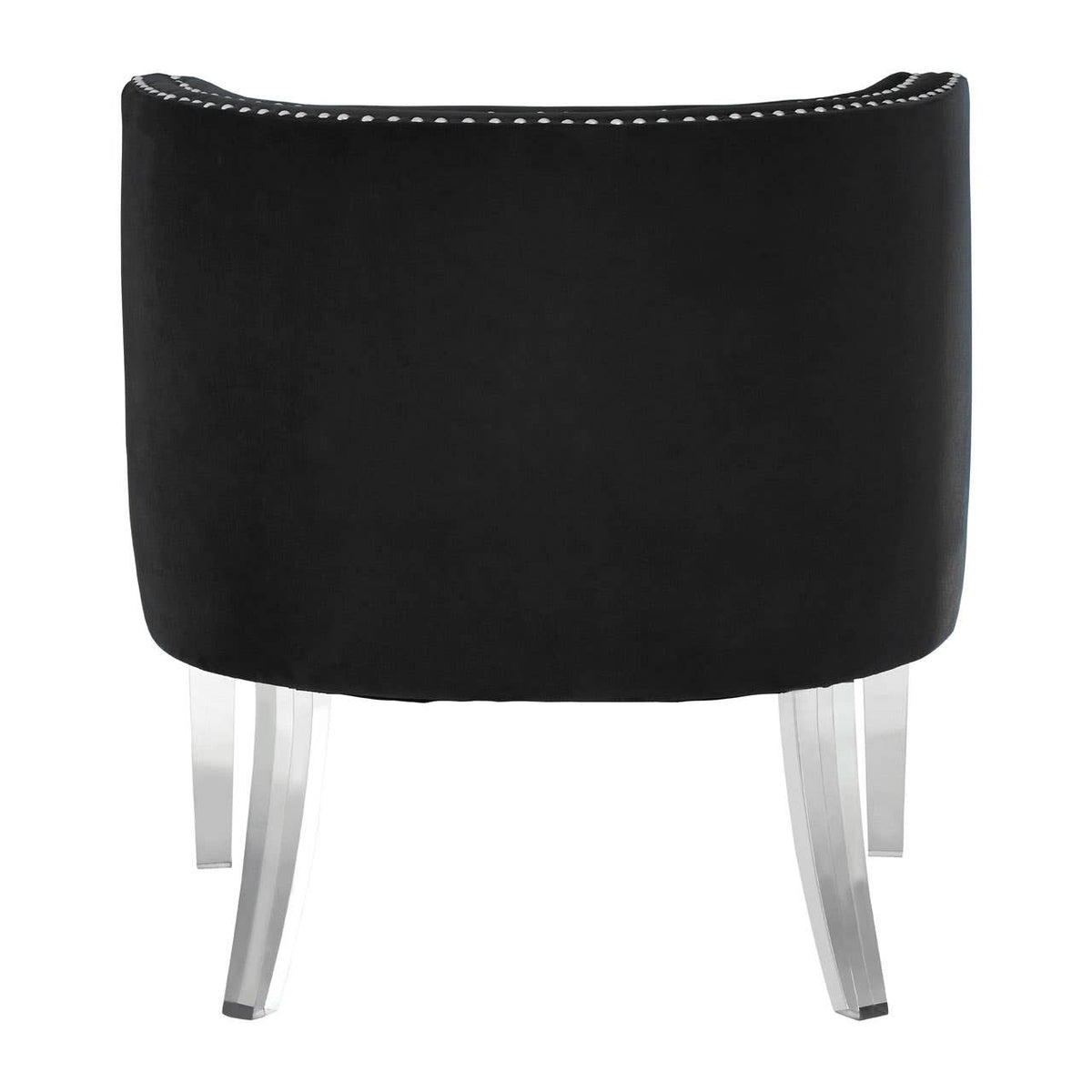 Clarence Black Curved Chair.