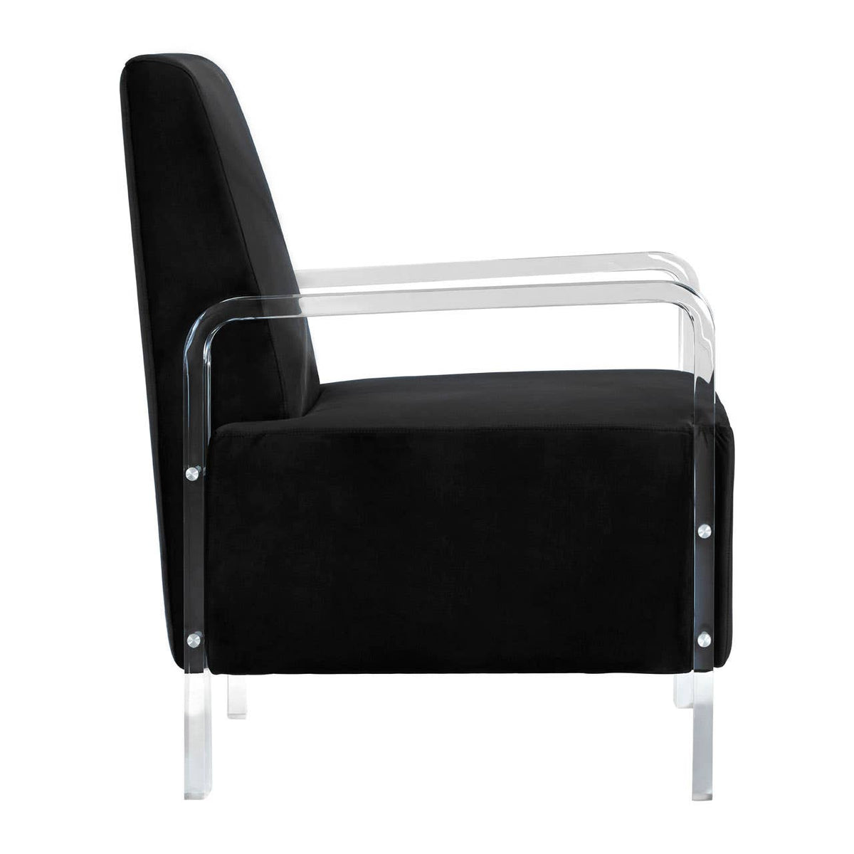 Clarence Black Velvet Chair.