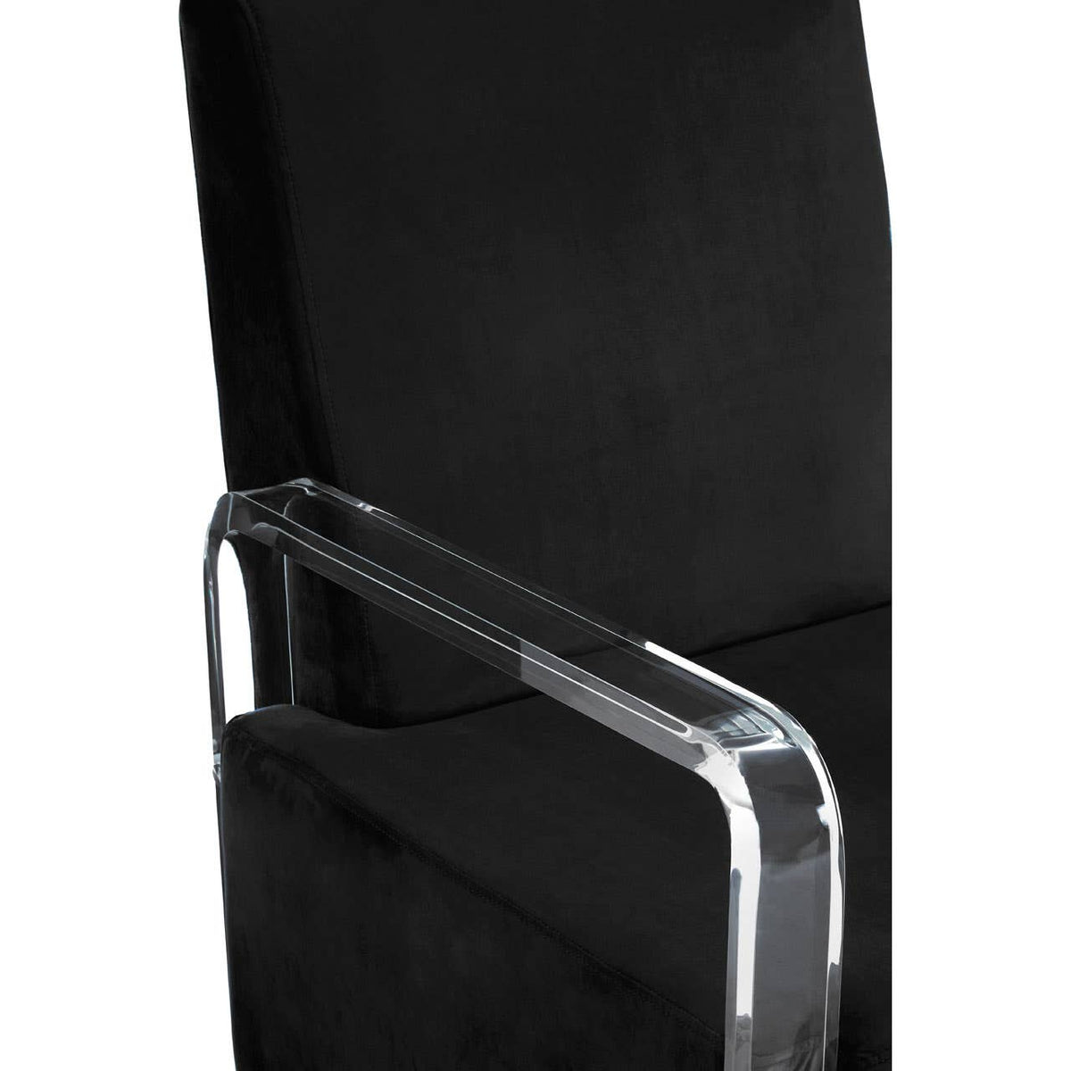 Clarence Black Velvet Chair.