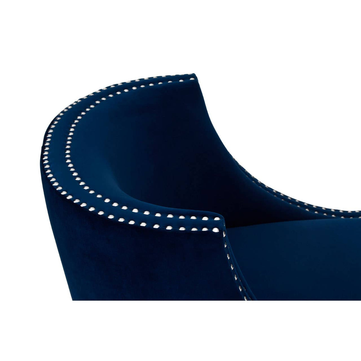 Clarence Blue Curved Chair.