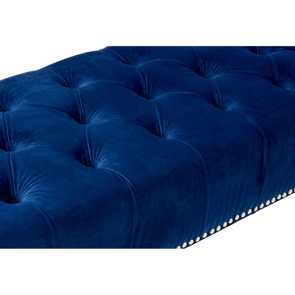 Clarence Blue Velvet Bench.