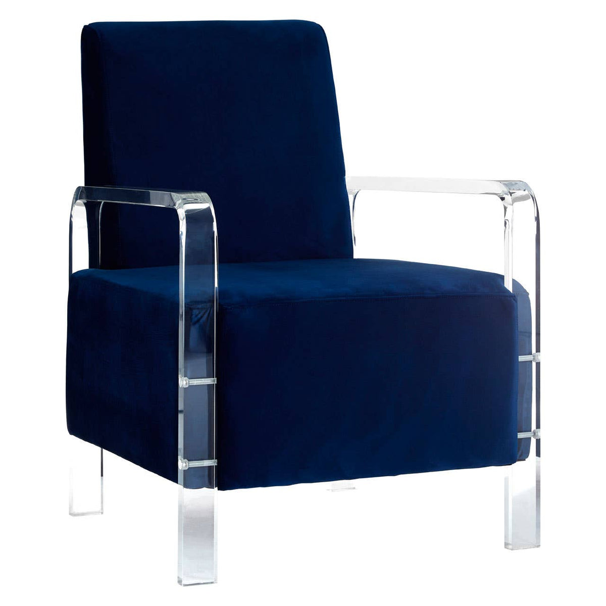 Clarence Blue Velvet Chair.