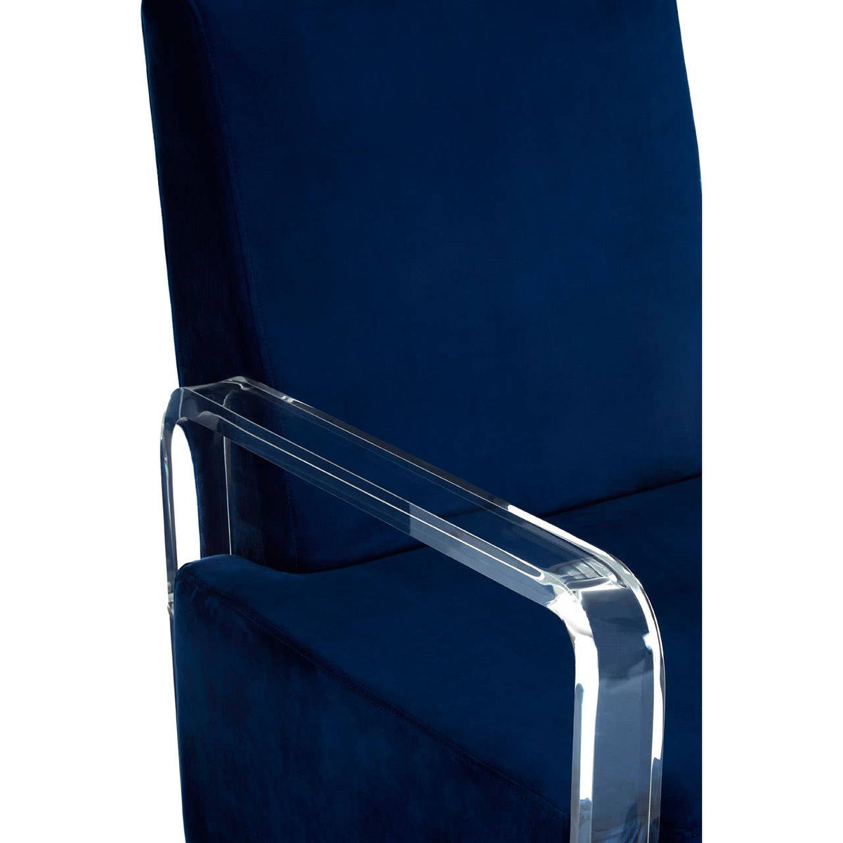 Clarence Blue Velvet Chair.