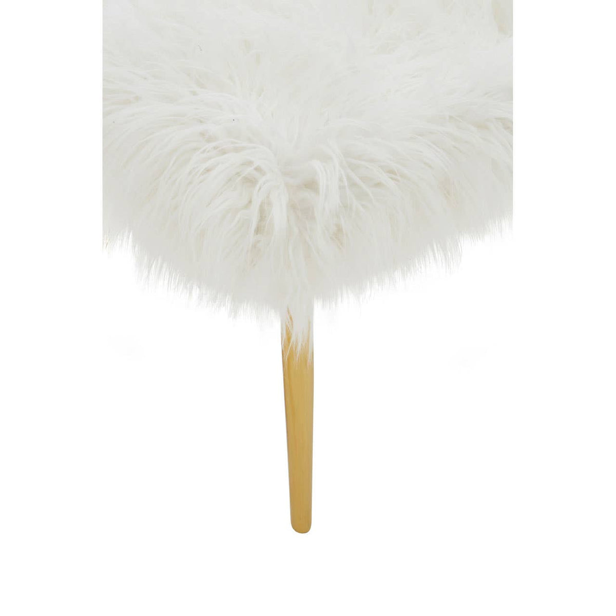 Clarence Natural Fur Effect Bench.