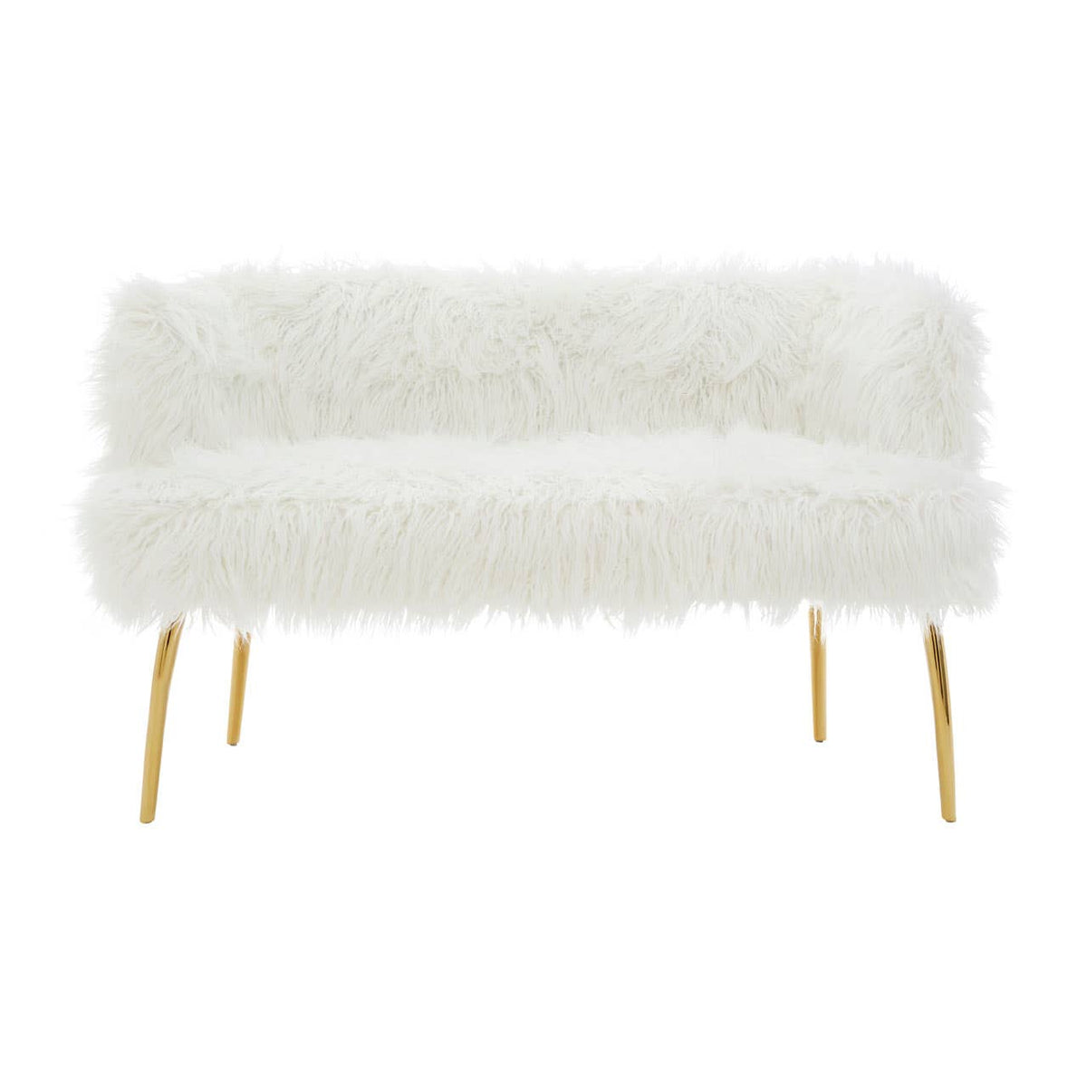 Clarence Natural Fur Effect Sofa.