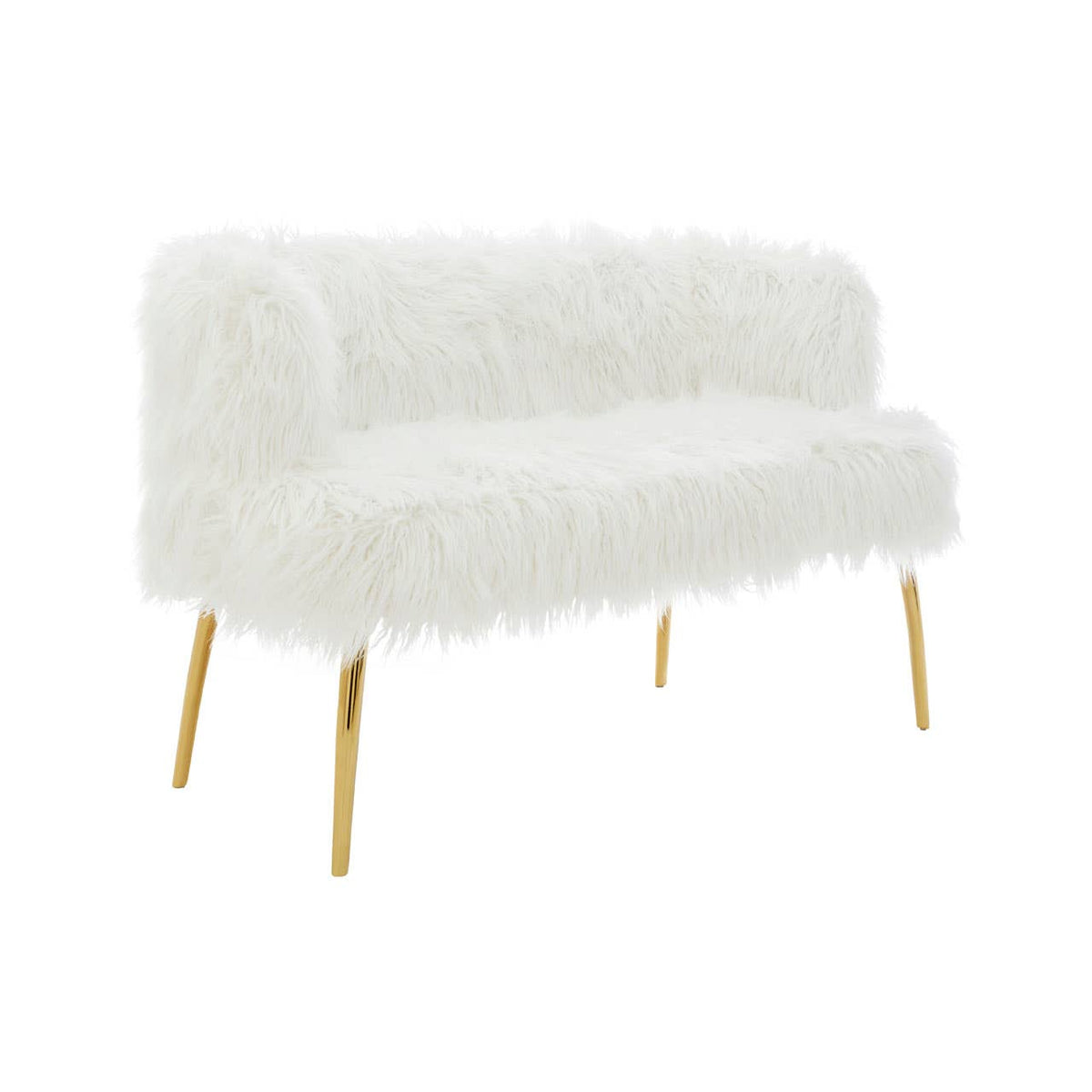 Clarence Natural Fur Effect Sofa.