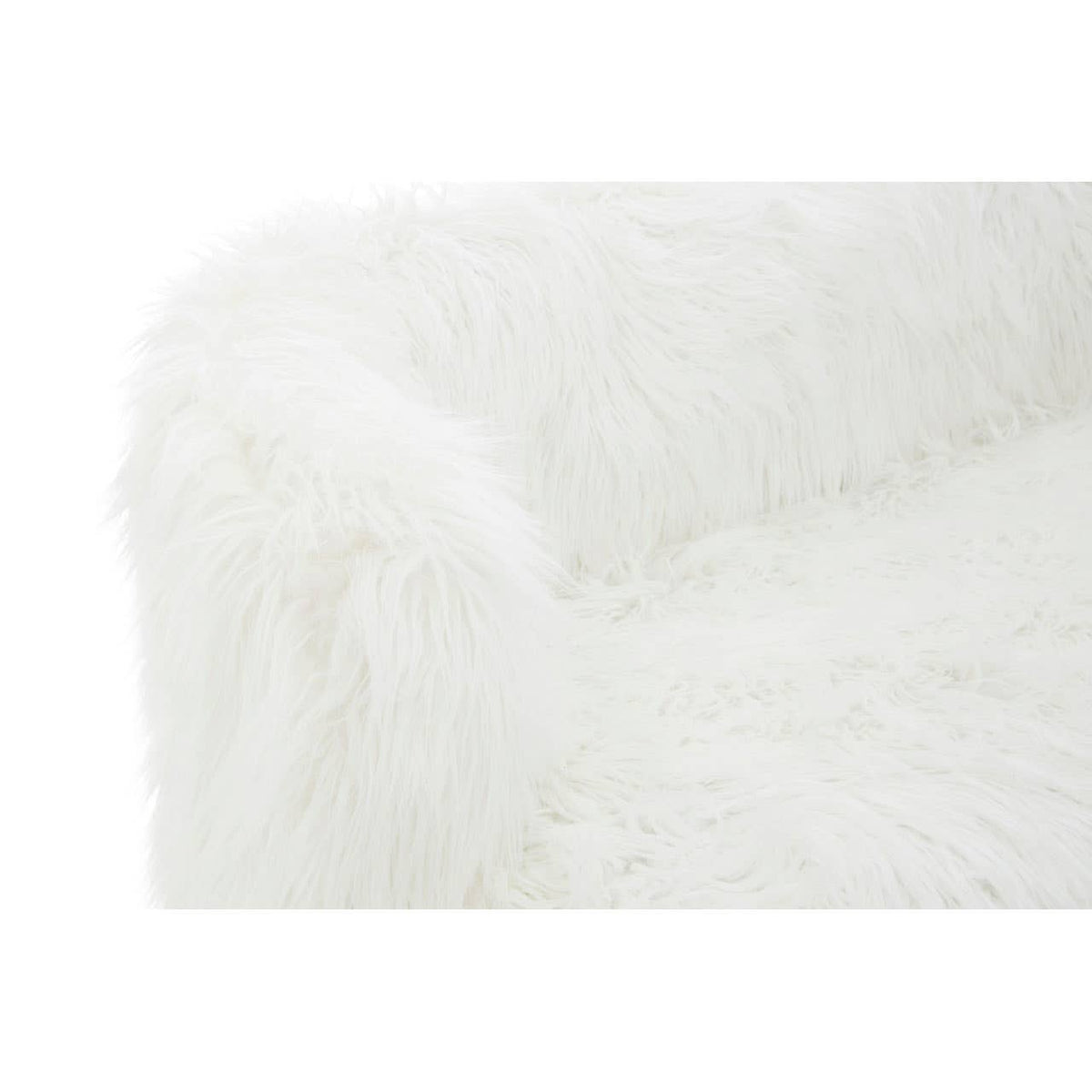 Clarence Natural Fur Effect Sofa.