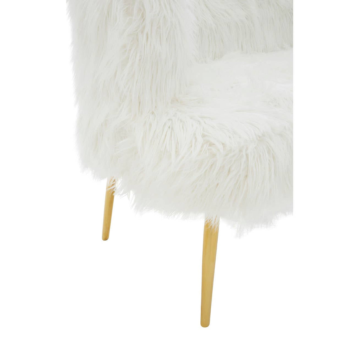 Clarence Natural Fur Effect Sofa.