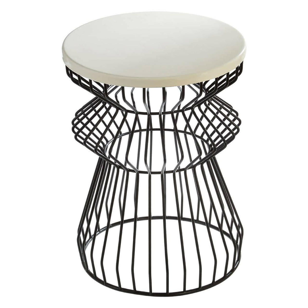 Corina Side Table With Curved Base.