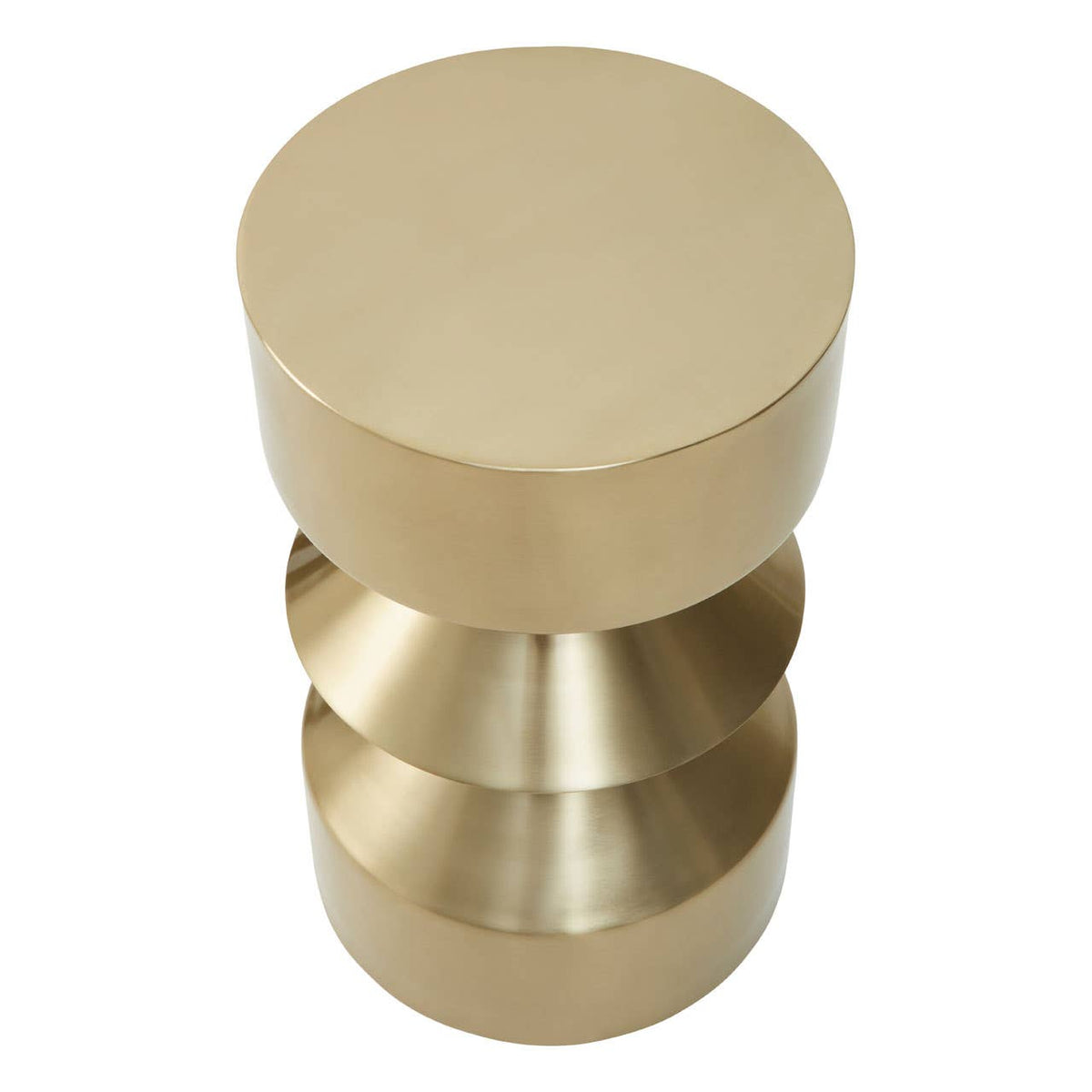 Corra Gold Finish Iron Side Table.