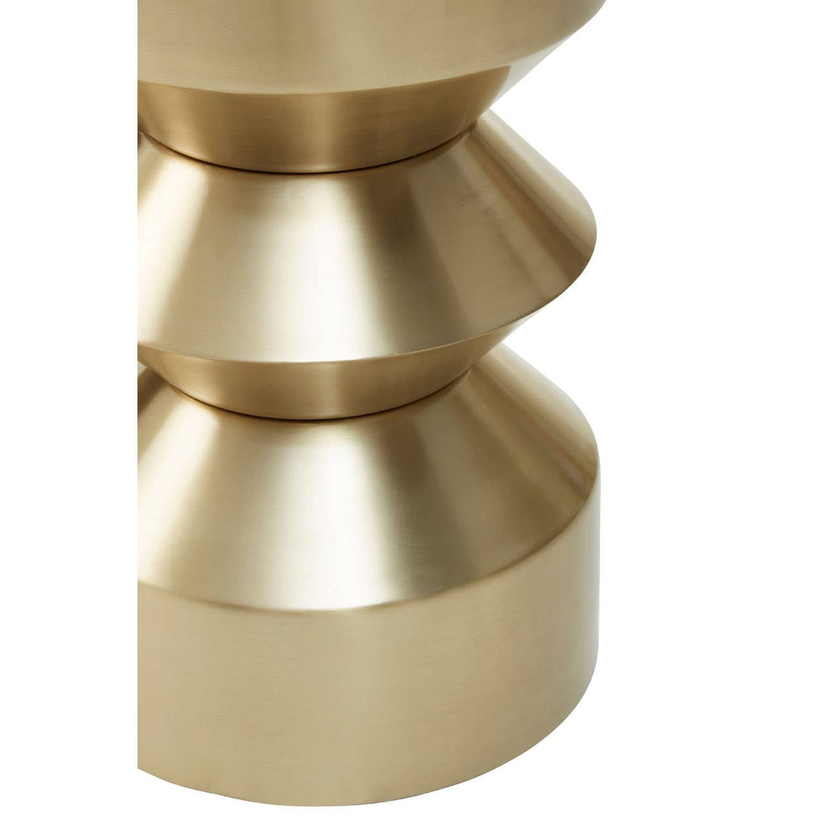 Corra Gold Finish Iron Side Table.