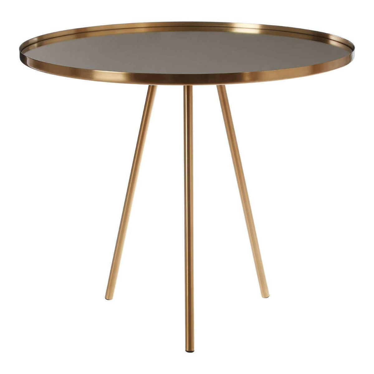 Corra Gold Finish Side Table.