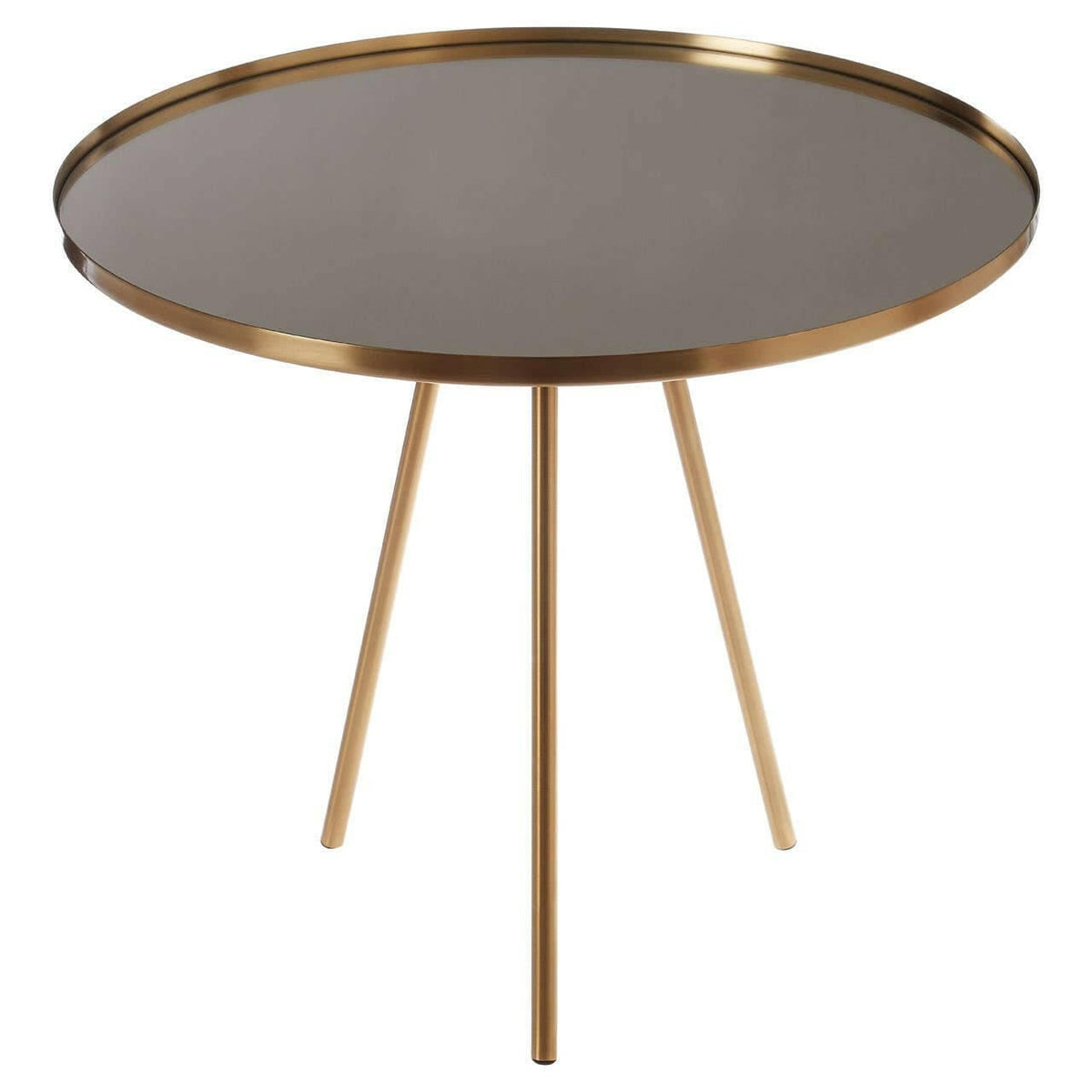 Corra Gold Finish Side Table.