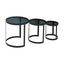Noosa & Co. Living Corra Set Of Three Black Nesting Tables House of Isabella UK