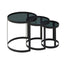 Noosa & Co. Living Corra Set Of Three Black Nesting Tables House of Isabella UK