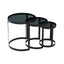 Noosa & Co. Living Corra Set Of Three Black Nesting Tables House of Isabella UK