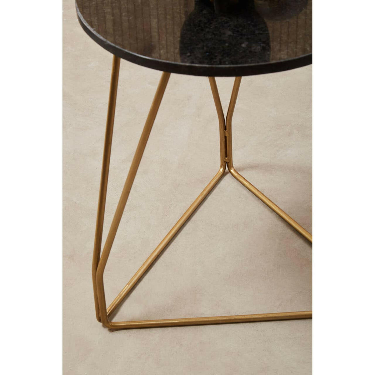 Corra Side Table With Sledge Base.