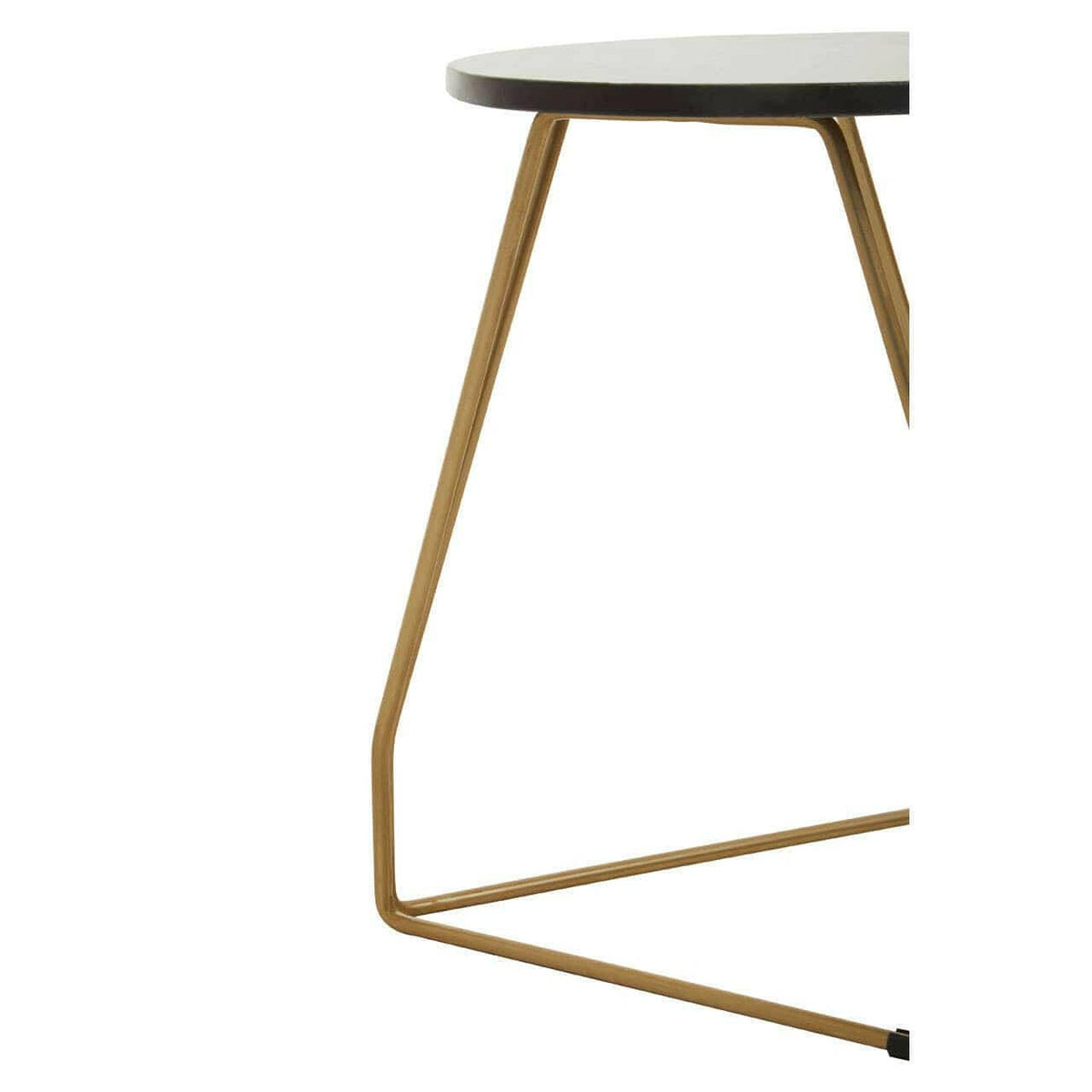Corra Side Table With Sledge Base.